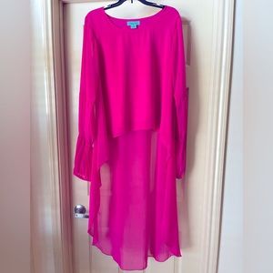 Fuchsia hi-low top by Turquoise Haven - medium - EUC